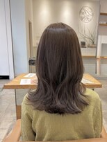 オートル 綱島店(AUTRE by FUGA hair)&nbsp;シンプルミディアムにワンポイントのイヤリングカラー☆