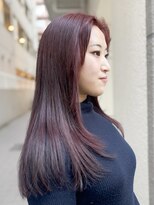 エル 横浜 ウエスト(eL 横浜 west) ロングレイヤー×レッド系カラー