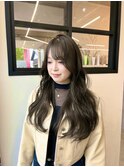 オリーブブラウン/レイヤーカット