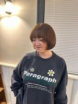 スリー(THREE)&nbsp;【骨格補正】前髪あり丸みボブで小顔見え！まとまる朝ラク