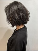 【リアルサロンワーク】3Dシルバー×大人ボブ