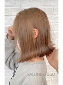 外ハネ切りっぱなしボブ☆