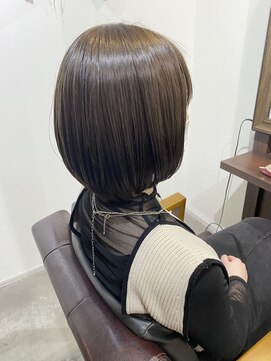フープヘアー(HOOP.HAIR) グレージュカラー/ボブstyle