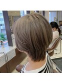 マッシュショート×グレージュ