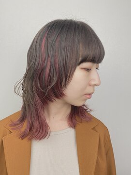 オンザ(ONTHE) デザインインナーカラーミディアムウルフ【林京平】