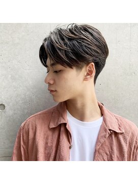 ハル 円山(HARU) メンズ × ダークアッシュ × 前髪長めショート