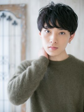 グルーミングサロン バーバー キャッスル 北浦和西口(Grooming salon Barber Castle) ナチュラルな短髪パーマこなれヘアP