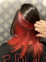 スーリールアドラーブルヘア(Sourire Adorable Hair)&nbsp;インナーカラー×赤