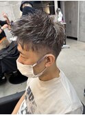 白髪ぼかしシルバーグレージュ【メンズヘアー恵比寿】磯飛