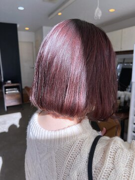 ザ カラー ラボ(THE COLOR LABO) ブリーチなし　ピンクカラー