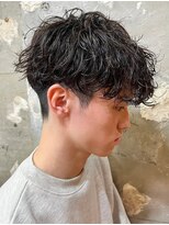 アカ(ACA)&nbsp;ツイストスパイラルパーマメンズカットメンズショート札幌大通