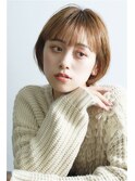 スタイリング簡単☆丸みショートボブ