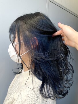 シードバイシャムロック(SEED by Shamrock) 星川指名　インナーカラー　ブルーバイオレット　ダブルカラー