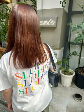 スエード(suede) 【suede】Orange brown