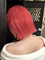 ヲタク(wotaku.)&nbsp;チェリーカラー暖色ハイトーンダブルカラーケアブリーチボブ