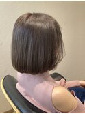 1ブリーチグレージュ ボブ