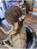 #編みおろしヘア#あみおろし#ヘアセット#ヘアアレンジ