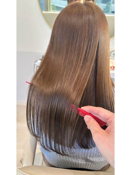 エレノア 枚方(Eleanor) ブリーチなしWカラー【ミルクティーブラウン】@飛鳥