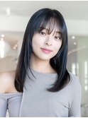 韓国レイヤー顔周りカット透明感カラー髪質改善艶髪シースルー
