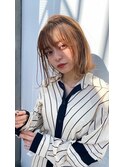 ＃ホワイトグレージュミニウルフチェリーブラウン