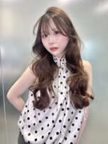 リリー(Lilley)&nbsp;マロンベージュ×小顔レイヤー×韓国風巻き×髪質改善