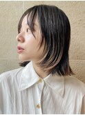 ★裾カラーブリーチ/小顔ボブレイヤー/フェイスレイヤーボブ銀座