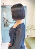 黒髪ボブ×小顔ストレート