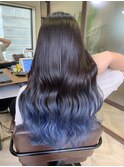 ダメージレス美髪グラデーション×ブルー
