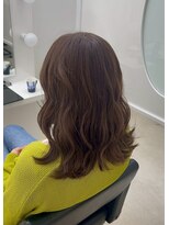ジーナ 札幌(Zina)&nbsp;髪質改善＊シフォンブラウンミディ＊美髪【Zina札幌】