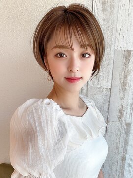 大人かわいいマッシュショートハイライトカラー【浦和】