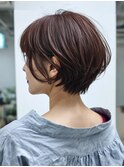 ショートボブ　ハイライト　【TELA HAIR南流山店】