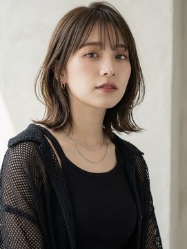 アールイーノウン 阿倍野区昭和町店(re; nown) 大人可愛い20代30代40代小顔ミディアムレイヤーボブショートボブ