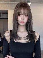 ロッソ 大橋店(Rosso) アッシュブラウンの丸みレイヤー【大橋】