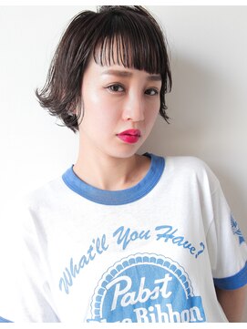 アン ヘア デザイン(un hair design) 【 un 】外ハネ×ボブ×アッシュ