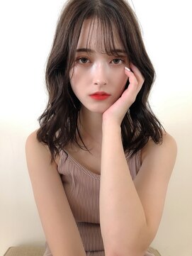 チョビー 銀座(chobii) グレージュ/デジタルパーマ/ゆるふわ/鎖骨/結べる/くびれ/高柳