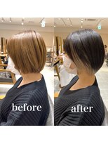ビューイースト 亀戸 錦糸町(VIEW EAST)&nbsp;インナーカラー/ミルクティーベージュ/ショートボブ