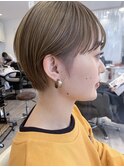 【GIFT】金髪マッシュ/マッシュショート/シースルーバング