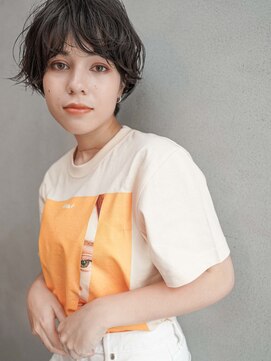 カンナ(Canna) マッシュショート/フェザーバング/黒髪パーマ/髪質改善/20代30代