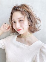 アイティー バイ アルバム 浦和店(IT by ALBUM)&nbsp;ボブアレンジ_ミニウルフテラコッタくすみブルー_8824