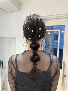 エクリ シセイドウ 麻布十番店(equri×SHISEIDO) 【麻布十番】たまねぎヘアで編みおろし♪