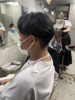 表参道roijir ナチュラルセンターパート ×セフトフェード