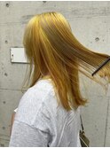 【YUGO】イエロー×オレンジ mixカラー/20代/30代/40代