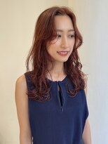 ハイブ 金沢(Hive)&nbsp;10代20代オレンジブラウンレイヤーカットフェイスレイヤー