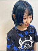 【セロ姫路】ショートウルフ_ネイビーブルー