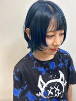 ヘアサロン セロ(Hair Salon SERO)&nbsp;【セロ姫路】ショートウルフ_ネイビーブルー