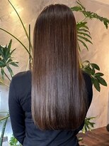 ミロア 薬院(miroa)&nbsp;チョコレートブラウン オーガニック 髪質改善 ストレートパーマ