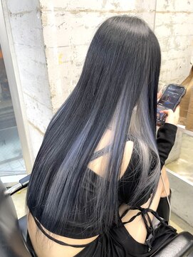 オーオシカシカスペース(OOO YY Space) インナーカラー/デザインカラー/ブルーブラック/シルバー