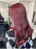 【W_SALON 河原町】ピンクボルドー/ワインレッド