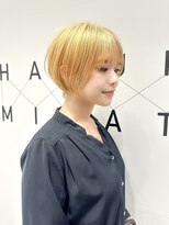 ハルキミナト ジャパン ヨコハマ(HARUKI MINATO japan YOKOHAMA)&nbsp;ブロンド丸みショート/20代30代40代50代