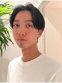 メンズ/センターパート/マッシュショート